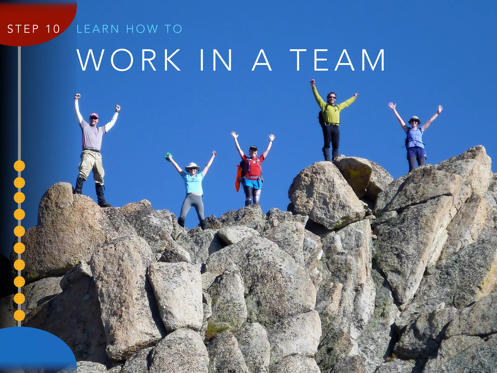 W O R K I N A T E A M
L E A R N H O W T OS T E P 1 0
 