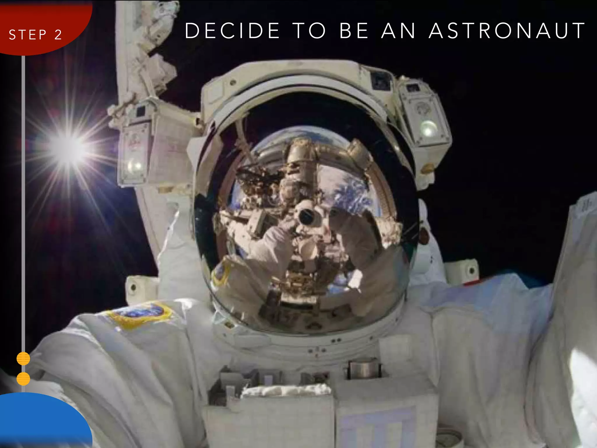 D E C I D E T O B E A N A S T R O N A U TS T E P 2
 