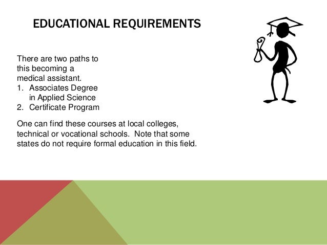 medical assistant education requirements