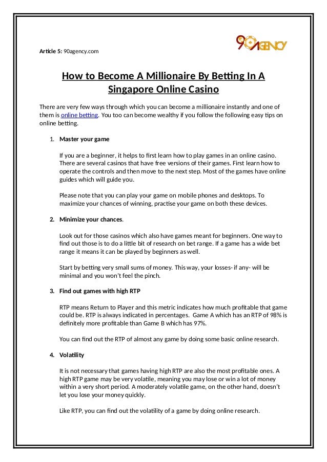 Millionaire casino online