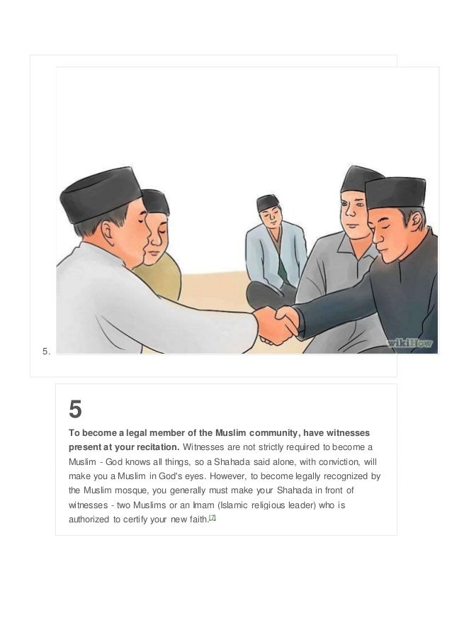 How to be come a muslim