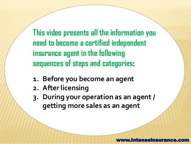 how to become a independent insurance agent