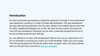How to Become an iOS App Developer - Guide for Beginners | PPT