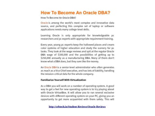 How to become_an_oracle_dba_for uploading