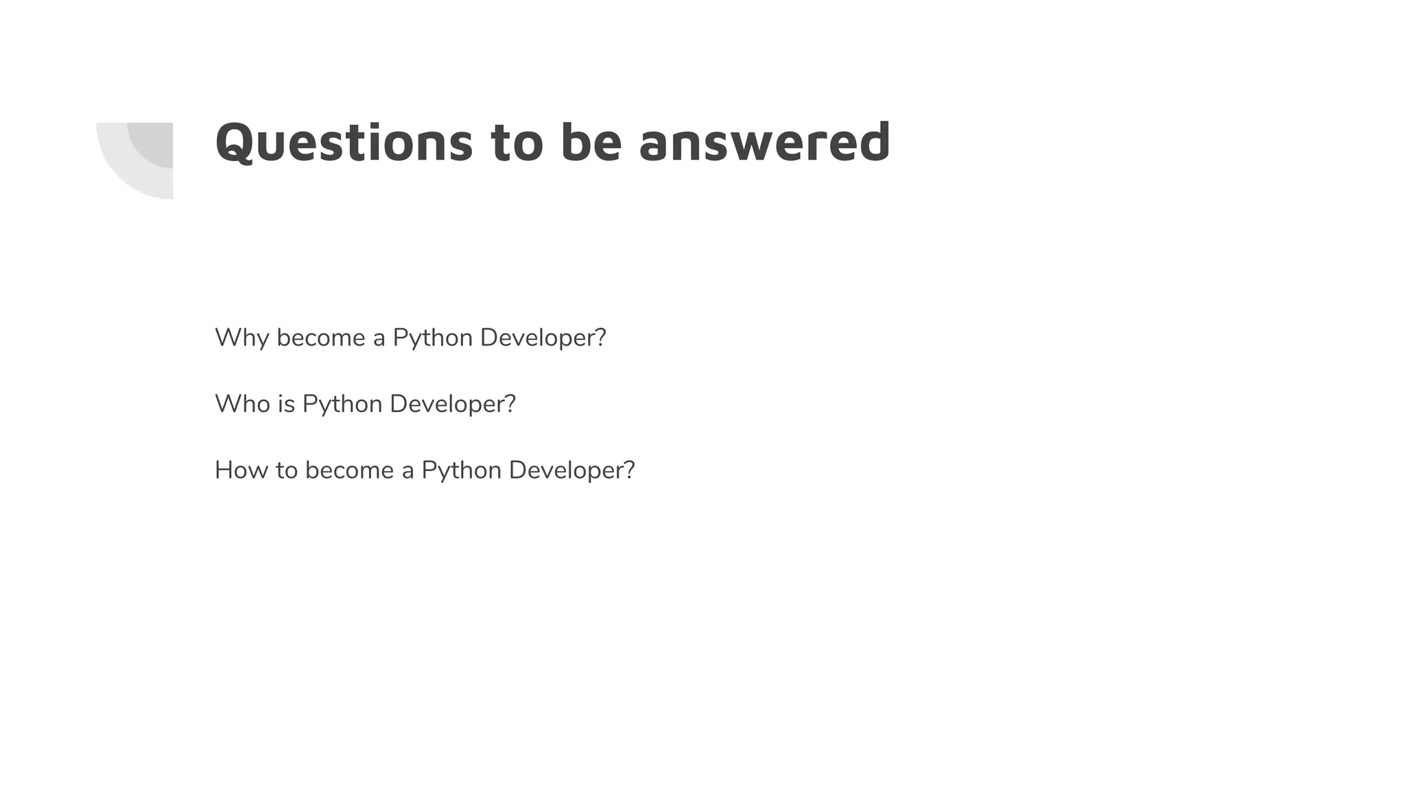 How to become a python developer? | PPT