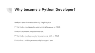 How to become a python developer? | PPT