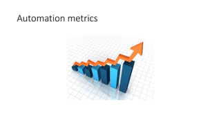 Automation metrics
 