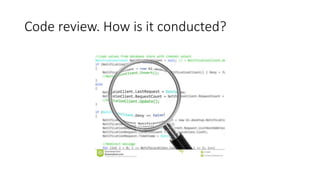 Code review. How is it conducted?
 