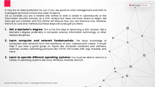 How to become a SOC Analyst and build a dream career with it.pptx