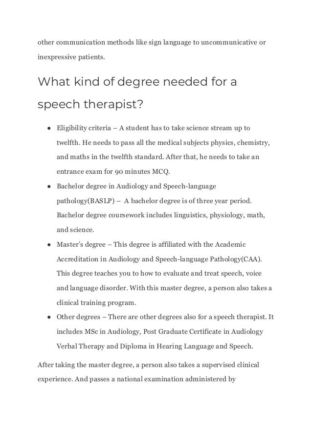 How To Become A Speech Language Pathologist Career Advice