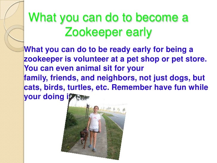 How to a zookeeper by avery scott