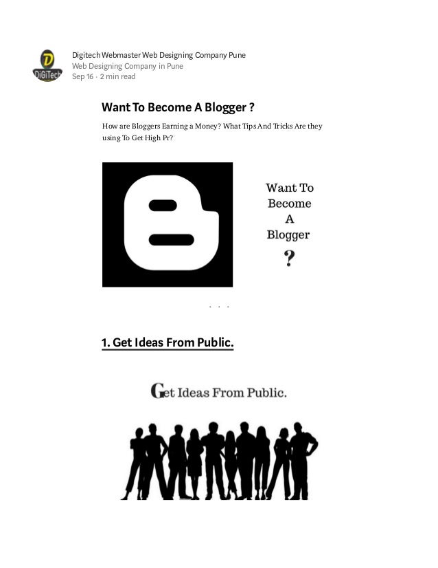 how to become blogger blogger pune web designing company in pune blogger design tips and tricks