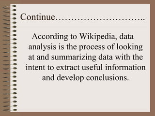 How to become data analysis | PPT