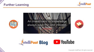 Copyright IntelliPaat, All rights reserved
Further Learning
 