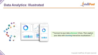 Copyright IntelliPaat, All rights reserved
Data Analytics: Illustrated
“ Connect to your data wherever it lives. Then explore
your data with stunning interactive visualizations ”
 