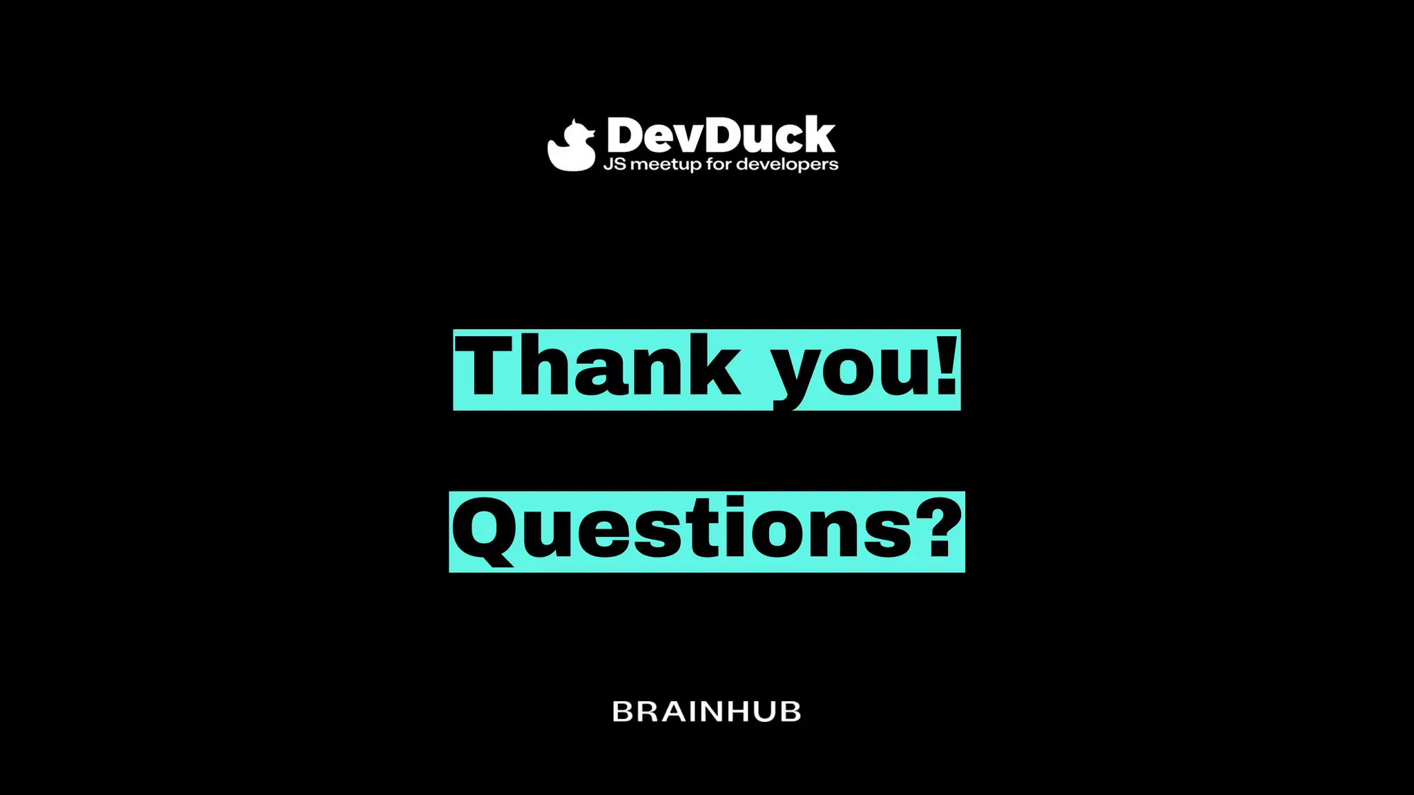 Thank you!
Questions?
 