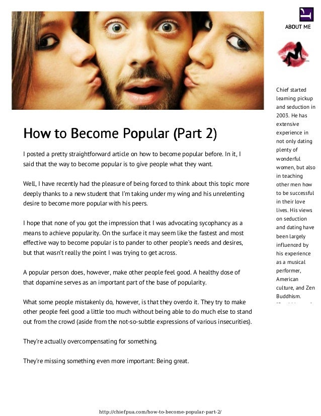  How to Become Popular  Part 2 