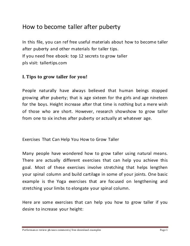 How To Become Taller After Puberty In This File You Can Ref Free Useful Materials How To Become Taller After Puberty In This File You Can Ref Free Useful Materials