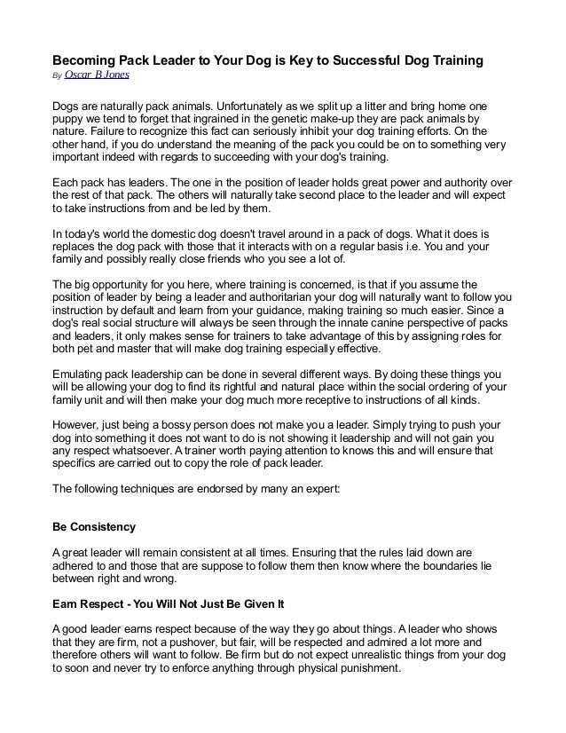 how to become pack leader how to become the pack leader how to become pack leader how to become the pack leader