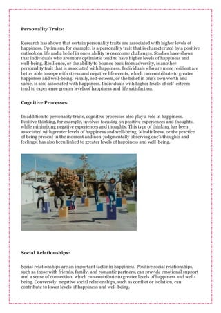 Negative Personal Experiences Examples How To Be Happier | PDF