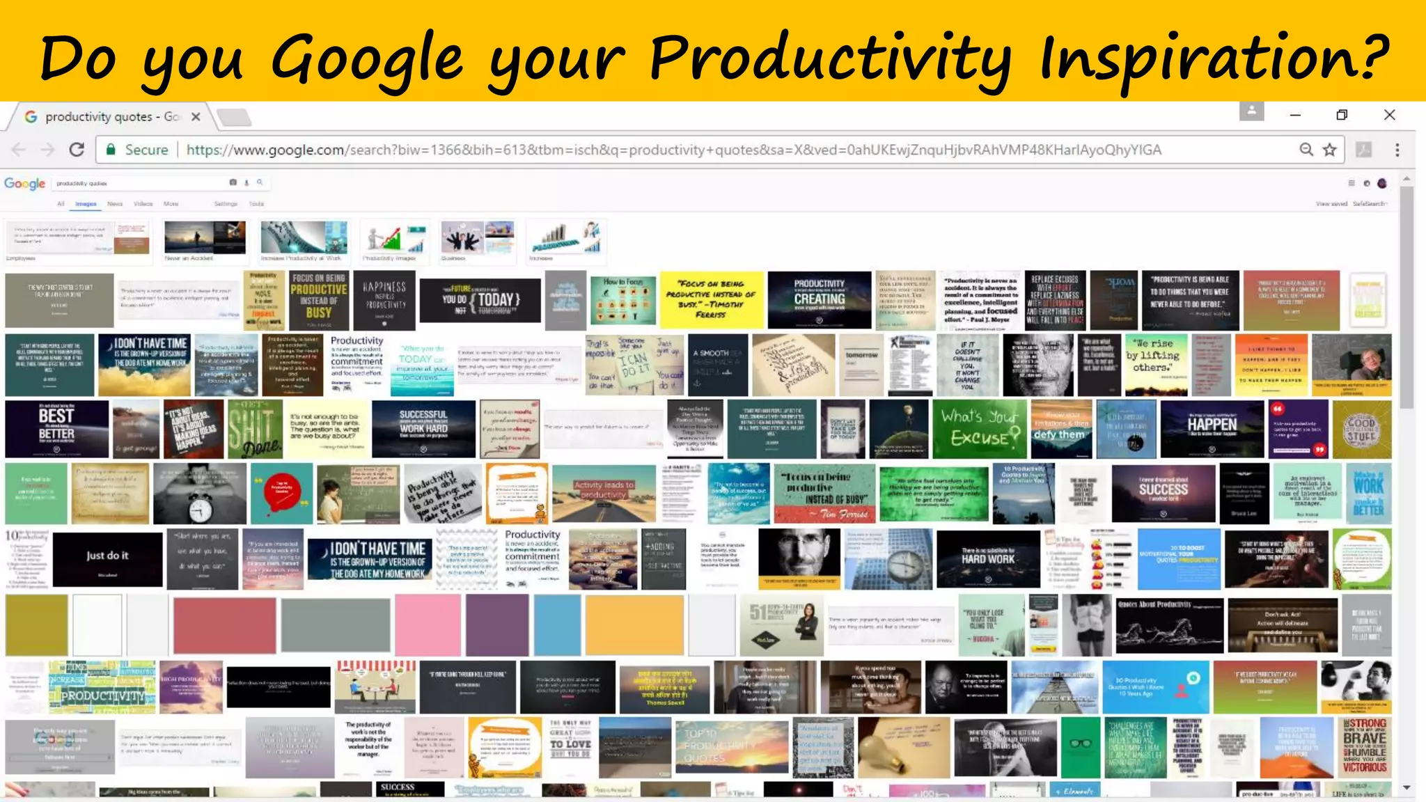 Do you Google your Productivity Inspiration?
