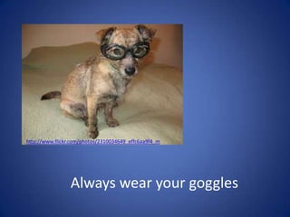 http://www.flickr.com/photos/2310034649_effc6aa9f4_mAlways wear your goggles 