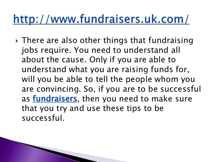 How to be successful in fundraising jobs1