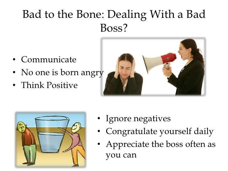 dealing with a bad boss