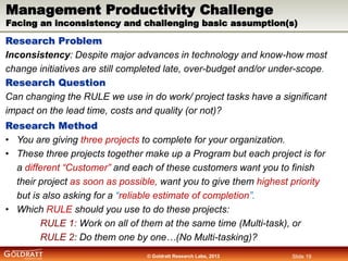 Management Productivity Challenge

Facing an inconsistency and challenging basic assumption(s)

Research Problem
Inconsist...