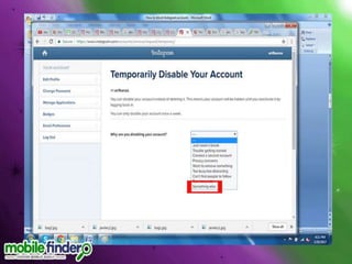 How to block the instagram account