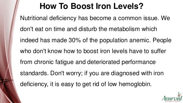 How To Boost Iron Levels And Get Rid Of Low Hemoglobin Fast?