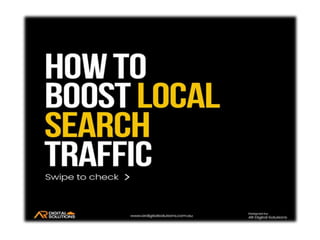 How To Boost Local Search Traffic