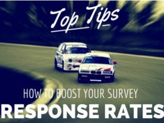 How to Boost your Online Survey Response Rates