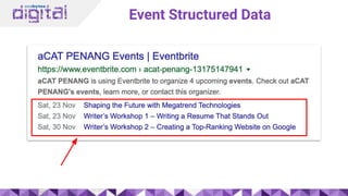 Event Structured Data
 