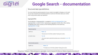 Google Search - documentation
Source: https://developers.google.com/search/docs/data-types/product
 