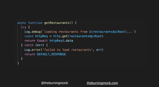 @theburningmonk theburningmonk.com
hypothesis: API would timeout and our try-catch
would handle it and return default resp...