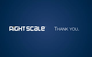 Q&A

Documentation available at: 
http://docs.rightscale.com/rcav/



Get the White Paper
From Virtualization to Cloud: Leveraging vSphere, AWS, and Other Clouds
www.rightscale.com/vsphere-whitepaper





 
