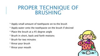 How To Properly Brush Your Teeth | PPTX