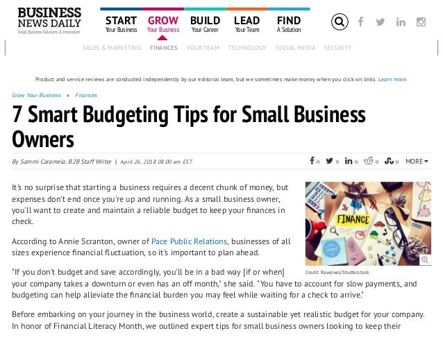 how to budget for