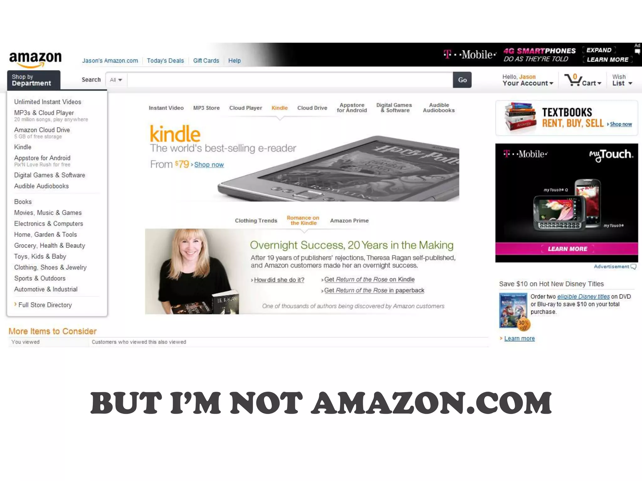 BUT I’M NOT AMAZON.COM