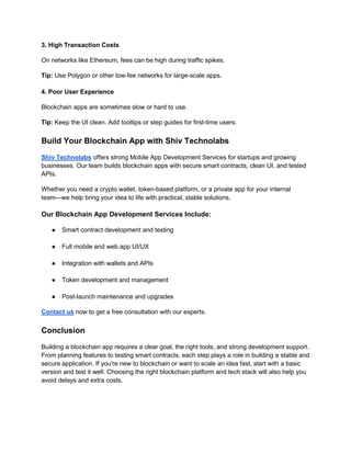 Step-by-Step Guide to Blockchain App Creation | PDF