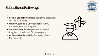 How to Build a Career as an AI Expert in 2025 | IABAC | PDF