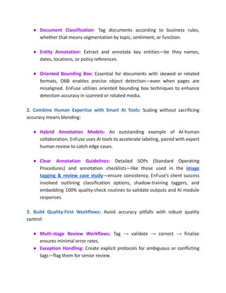 How to Build Accuracy and Scalability in Document Annotation | PDF