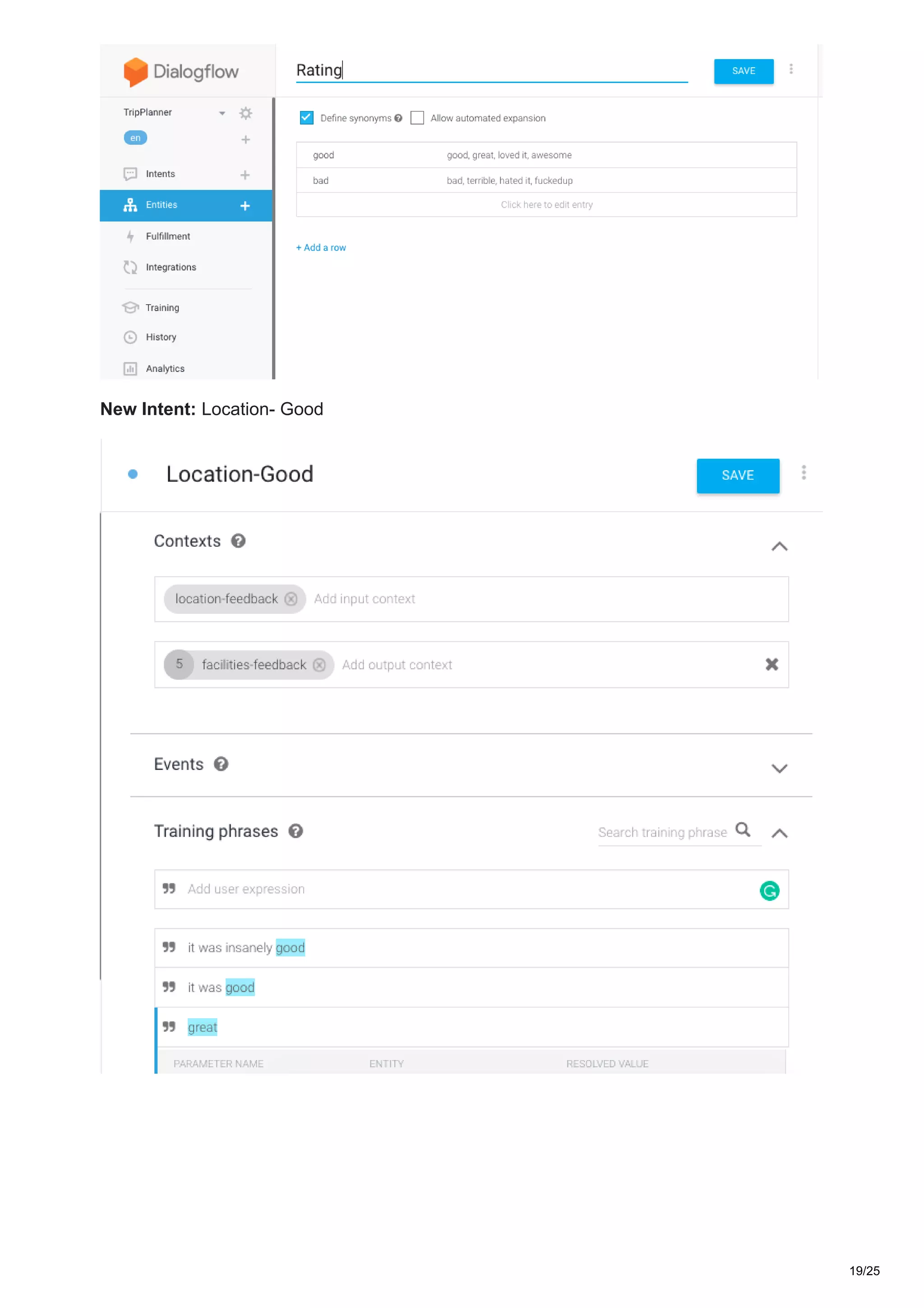 New Intent: Location- Good
19/25
 
