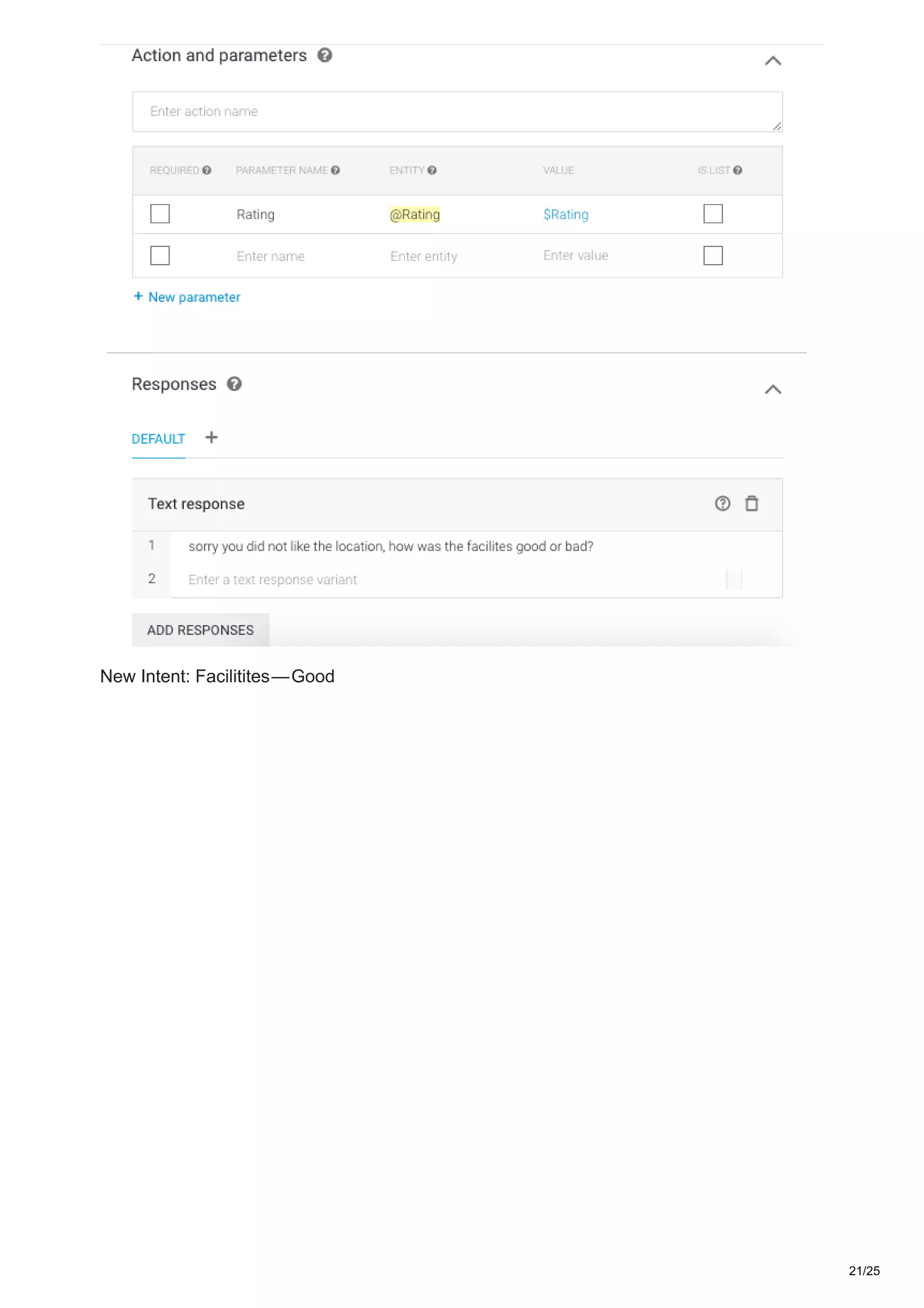 New Intent: Facilitites — Good
21/25
 