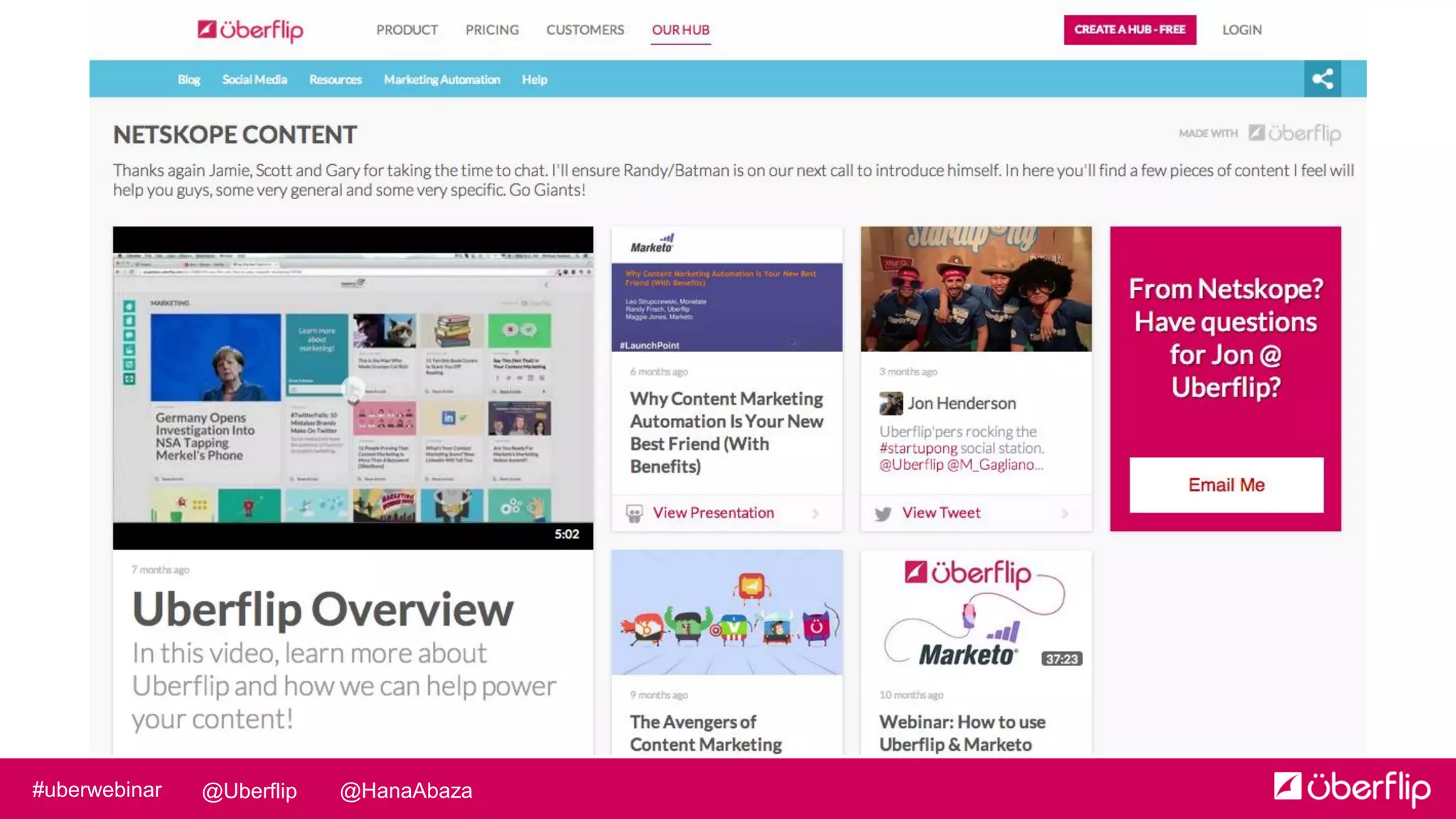 @HanaAbaza@Uberflip#uberwebinar
 