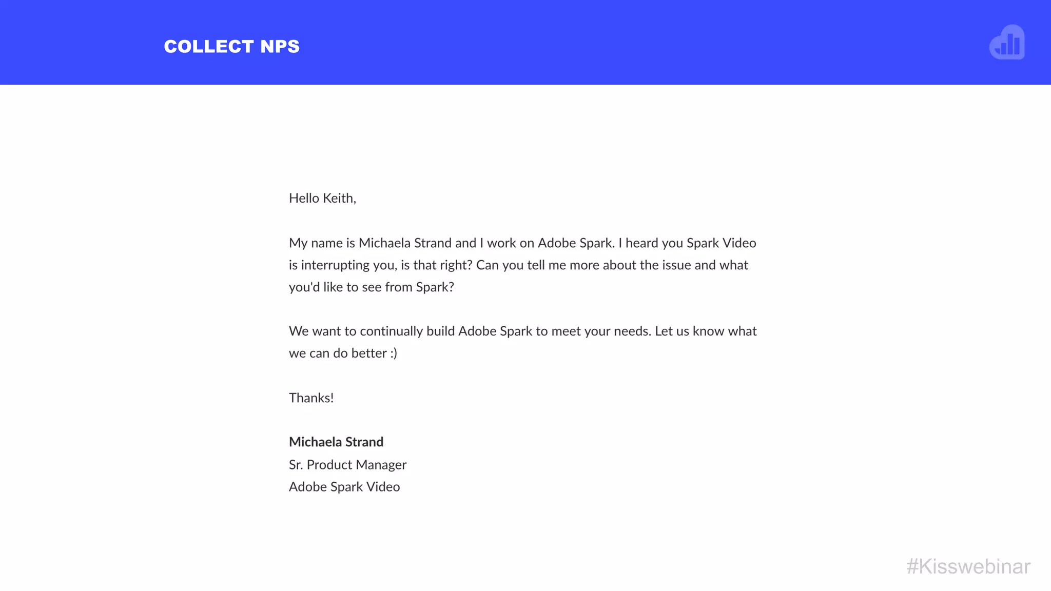 COLLECT NPS
#Kisswebinar
 