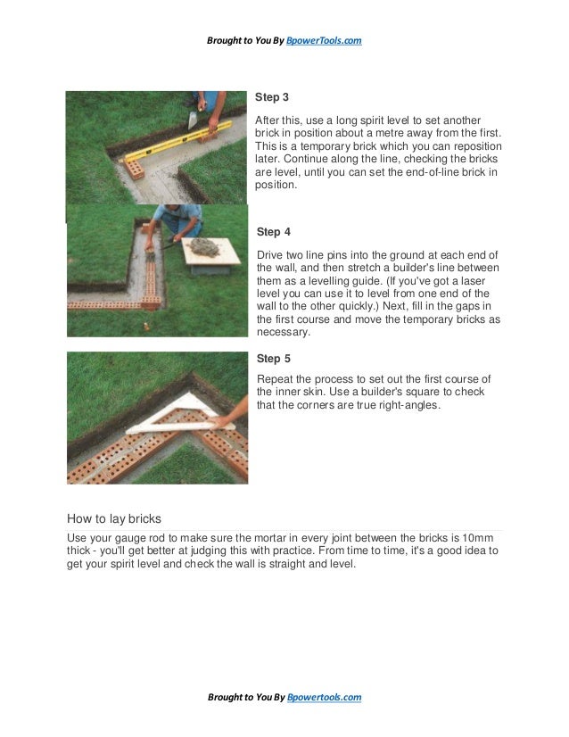 How to build a garden wall