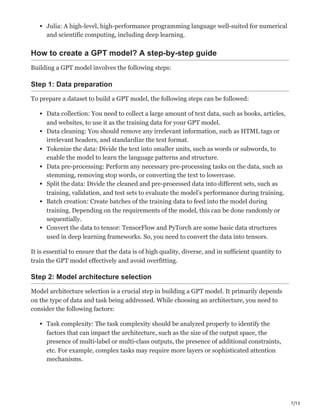 How to build a GPT model.pdf | Web Development | Internet