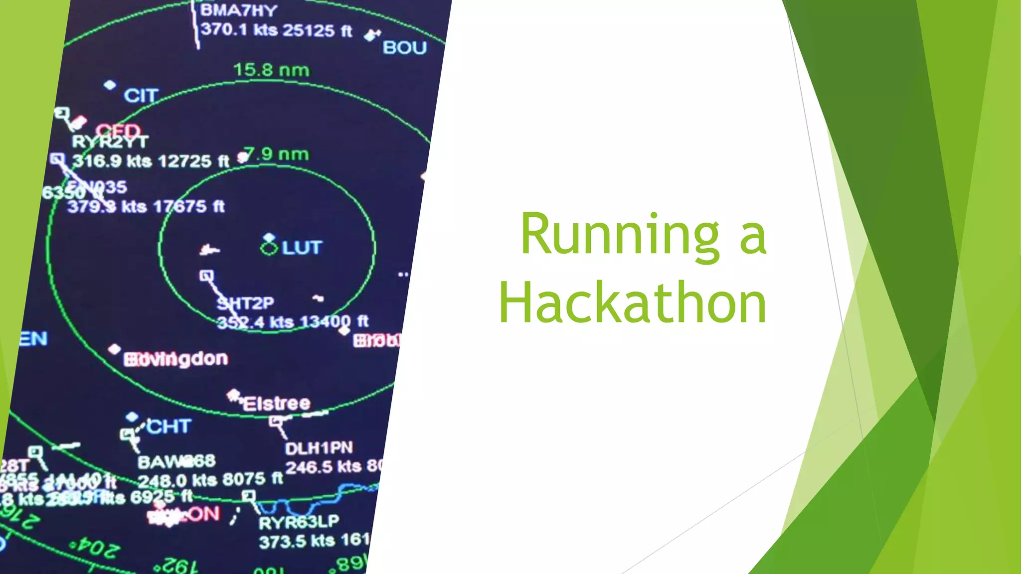 Running a
Hackathon
 